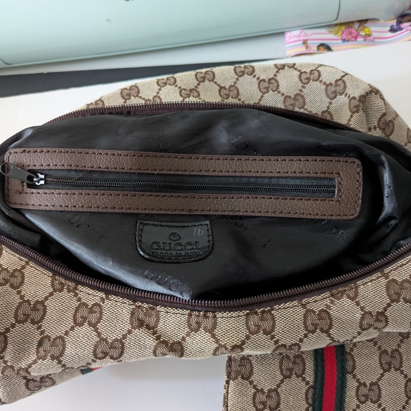 Gucci Hobo Bag .Vintage Gussi Hobo Bag  canvas - Picture 14 of 16